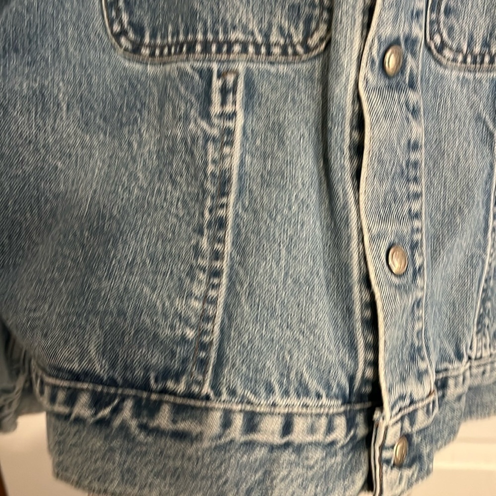 Levi’s Silver Tab Trucker Jacket - Vintage Denim Jean Jacket - Men’s size Large - Picture 5 of 16